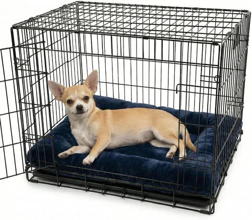 Miniatura 15 de Cama para Jaula de Perro Camas Lavables para Perros XX-Pequeños Franela Gruesa Deluxe Esponjosa Cómoda Almohadilla para Perrera Antideslizante