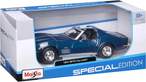 Miniatura 10 de Maisto 1/24 Edición Especial 1970 Chevrolet Corvette - Azul