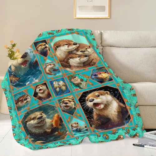 Miniatura 312 de Manta de Foca del Océano, Regalos de Focas para Niños, Niñas, Adultos, Mujeres y Hombres, Suave, Acogedora, Cálida, Felpa Esponjosa, Mullida