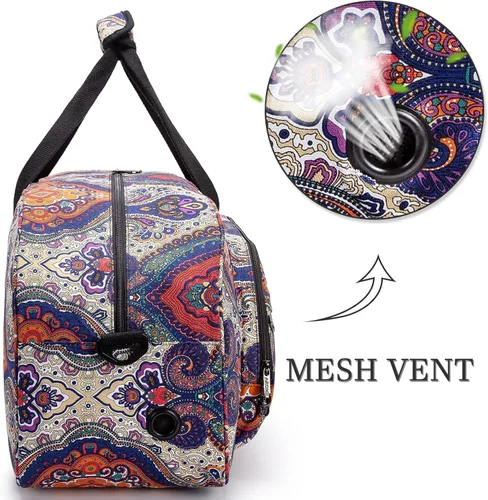 Miniatura 5 de AROME Bolsa para esterilla de yoga para mujeres y hombres, bolsa de yoga grande de lona para 1/4 pulgadas, 1/3 pulgadas, 2/5 pulgadas, 1/2 pulgadas