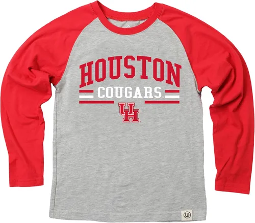 Miniatura 73 de Wes and Willy NCAA playera raglán de manga larga para niños