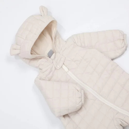 Miniatura 16 de DDY Traje de nieve para bebé niña niño de 0 a 3 meses, chaqueta de plumón con capucha, mameluco para bebé, mameluco para invierno, color gris