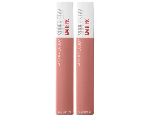 Miniatura 16 de Maybelline Super Stay Matte Ink Barra de Labios Líquida Maquillaje, Color de Alto Impacto de Larga Duración, Hasta 16H de Uso, Amazonian, Marrón 70
