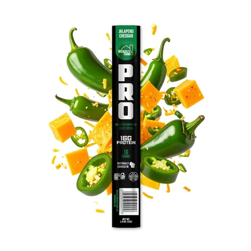 Miniatura 3 de Wenzel's Farm PRO Snack Sticks - Palitos ahumados de forma natural, hechos a mano con carne de calidad real (Jalapeño Cheddar) paquete de 10 palitos
