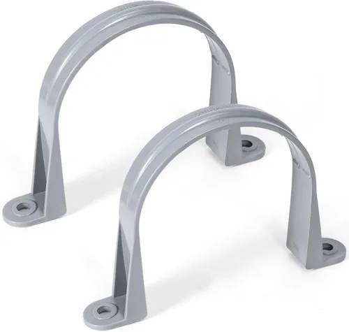 Miniatura 9 de OURU 16 correas de tubo de PVC de 1 pulgada, abrazadera de tubo de plástico de 2 agujeros, abrazadera de conducto para reforzar tuberías, conductos