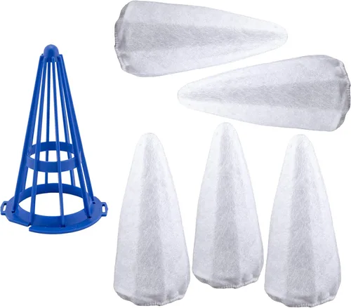 Miniatura 3 de Soporte de algodón de repuesto para filtro de vacío para Pool Blaster (1 cono azul)