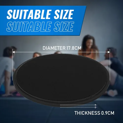 Miniatura 5 de Wettarn 24 unidades deslizantes de núcleo para entrenar ejercicio abdominal, discos deslizantes de doble cara, deslizadores de fitness