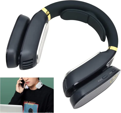 Miniatura 3 de Zerodis Ventilador de cuello de aire acondicionado portátil, enfriador de cuello 2 en 1 y calentador de aire acondicionado portátil para viajes a