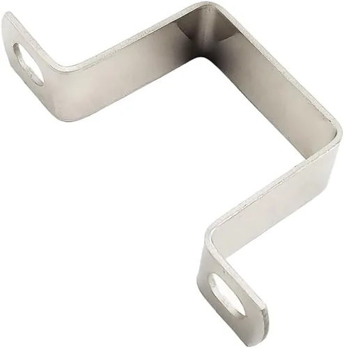 Miniatura 6 de Abrazaderas de tubo cuadrado de acero inoxidable 304 de 0.984 in de 0.984 in para sistemas de plomería de conductos de tubería de agua/puerta