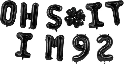 Miniatura 18 de Globos de látex de 16 pulgadas con texto en inglés "Oh I'm 14" Black Hallo Fourteen Cheers to 14 Years Old Theme Decor for Man Woman Happy 14th