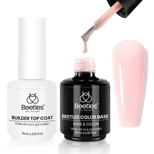 Miniatura 13 de Beetles Esmalte de uñas en gel - Capa base de gel, 15ml, Esmalte de uñas en gel prebondado de larga duración, capa base con lámpara de uñas UV, Capa