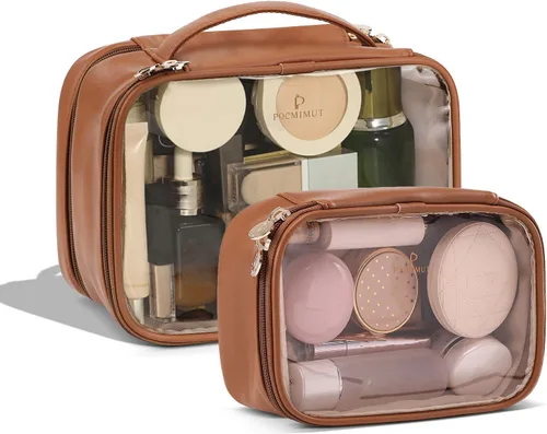 Miniatura 22 de Pocmimut Mini Bolsa de Maquillaje, Bolsa de Maquillaje Transparente para Viaje, Bolsa de Aseo Personal, Monedero, Accesorios para Coche, Cosas
