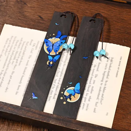 Miniatura 5 de ZQZYMXQ 2 Piezas Marcapáginas de Mariposa Estéticos, Marcadores de Libros para Lectura para Mujeres, Regalos de Mariposa para Mujeres (Mariposa Azul)