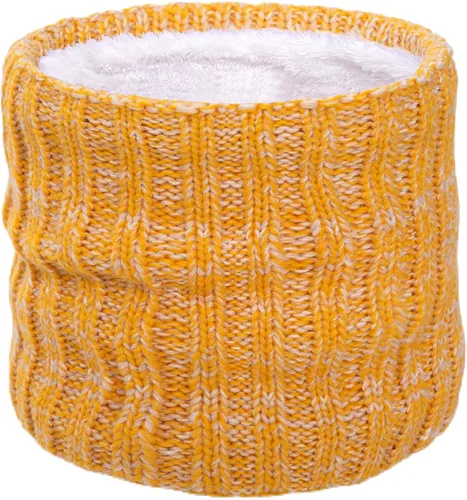 Miniatura 14 de Wandx Polaina de forro polar para niños y niñas, para invierno, para clima frío, cubierta facial de punto de rayas anchas para niños y niñas