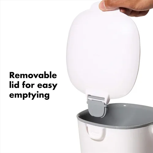 Miniatura 5 de OXO OXO Good Grips - Cubo de basura para compost (1,75 galones/6,62 L)., Blanco/Gris