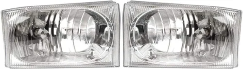Miniatura 7 de KarParts360: Para Ford Excursion Faro Asamblea 2003 2004 lado del conductor w/bombillas FO2502183