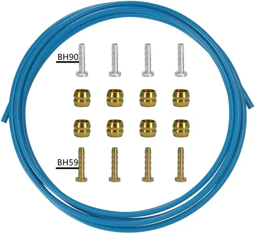 Miniatura 9 de CYSKY Kit de manguera de freno hidráulico para bicicleta 2500mm para Shimano BH59 BH90 Sram Avid System, incluye 8 aceitunas de freno para bicicleta
