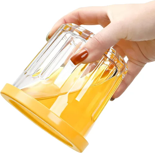 Miniatura 5 de Coloch Paquete de 4 tarros de vidrio de trabajo de 13 onzas con tapa a prueba de fugas, tarro de gelatina francesa de 13.5 fl oz, tarro