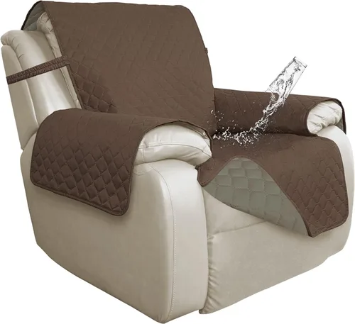 Miniatura 67 de ISSUNTEX Fundas de sofá de dos plazas con doble protección 100% impermeables para sala de estar, fundas para sofá de 2 cojines, protector de muebles