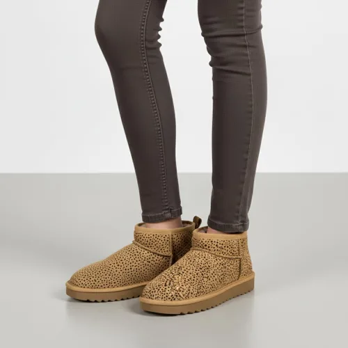 Miniatura 138 de CUSHIONAIRE, Hip 2 - Botas de nieve de gamuza auténtica para mujer, sin cordones, con cómodo forro de piel de oveja sintética + espuma viscoelástica