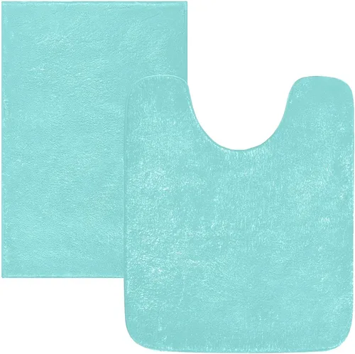 Miniatura 68 de Alfombra de baño amarilla, suave, absorbente, lavable a máquina, juego de alfombras de baño antideslizantes para puerta de baño, dormitorio