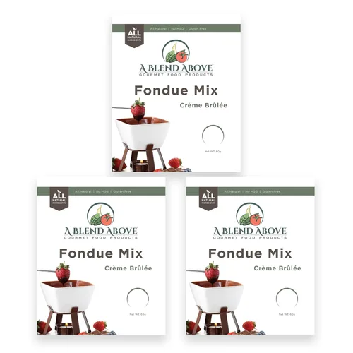 Miniatura 7 de Una mezcla de fondue de caramelo con sal marina (paquete de 3), sabor natural, sin MSG, sin gluten. Sin conservantes, fácil de hacer, inmersión