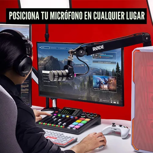Miniatura 7 de RØDE PSA1+ Brazo de estudio profesional con amortiguación de resorte y gestión de cables, negro
