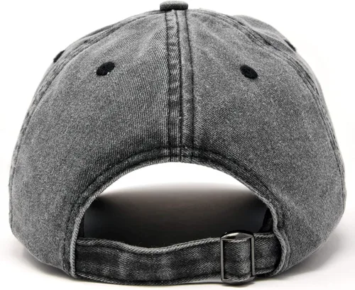 Miniatura 3 de DALIX Gorro de mezclilla lavado vintage con diseño de oso de mamá
