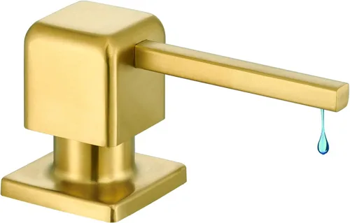 Miniatura 8 de CREA Dispensador de jabón de cocina, dispensador de jabón para encimera para fregadero de cocina, dispensador de jabón integrado negro