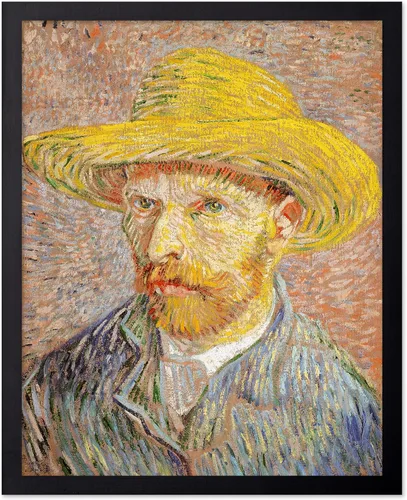 Miniatura 74 de Poster Master Póster clásico de Van Gogh, impresión impresionista vintage, regalo para artista, pintor, autorretrato, sombrero de paja, dibujo