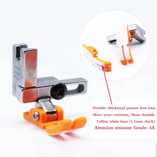 Miniatura 3 de 2 piezas prensatelas universales #T3 tres en uno prensatelas multifuncionales ajustables izquierdo y derecho de un solo lado pie (plástico)