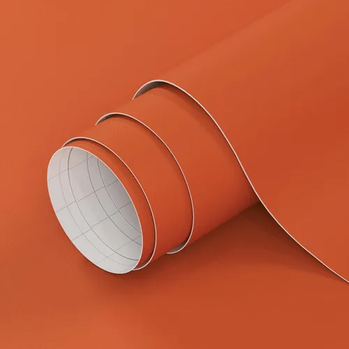 Laatse Papel adhesivo naranja de 15.7 x 393 pulgadas, color naranja puro, despegar y pegar, para gabinete, vinilo impermeable, autoadhesivo, papel