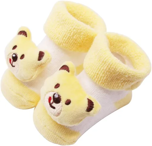Miniatura 2 de Los niños lindos dibujos animados Bell calcetines Fineser bebé bebé calcetines recién nacido algodón niños niñas antideslizante caliente suave