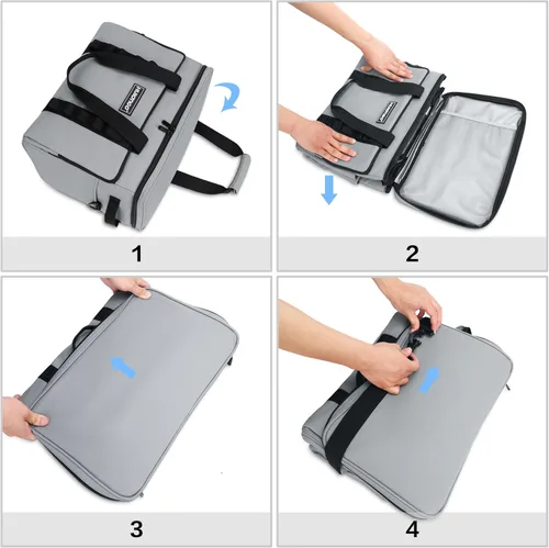Miniatura 7 de Bolsa térmica con aislamiento suave, plegable, enfriadores de viaje grandes, enfriadores de lados suaves, hieleras a prueba de fugas, impermeable