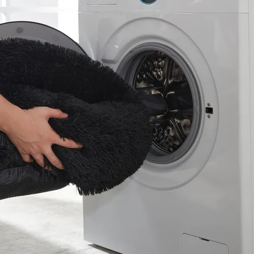 Miniatura 13 de WESTERN HOME WH Cama calmante para perros y gatos, dona acogedora anti-ansiedad, cama redonda cálida y acogedora de piel sintética, suave y azul
