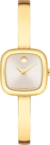 Movado Women's Museum Bangle Watch – Swiss Quartz – 21 mm Case – Classic Stainless Steel Bracelet – Gift for Her