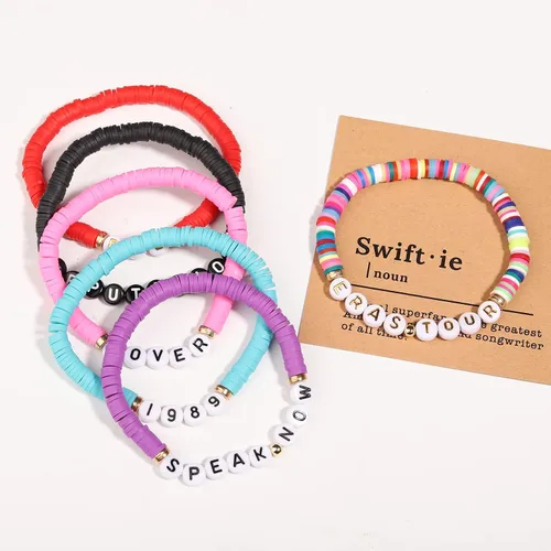 Miniatura 4 de Korotho Taylor Lover Fearless Reputation Red 1989 Speak Now Midnights Pulsera para Eras Music, Taylor Album Inspirado Pulseras Set Swiftie Outfit