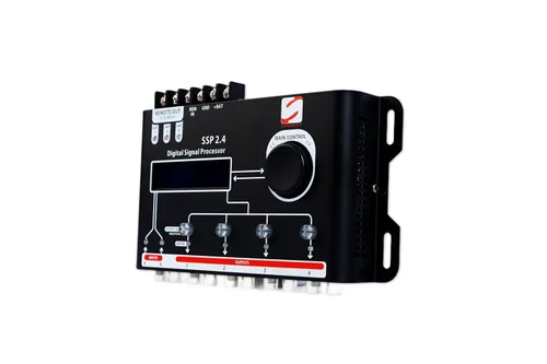 Miniatura 2 de Soundfy Procesador y ecualizador de señal digital SSP 2.4 - EQ gráfico de 15 bandas, 12 preajustes, crossover incorporado para mejorar el audio