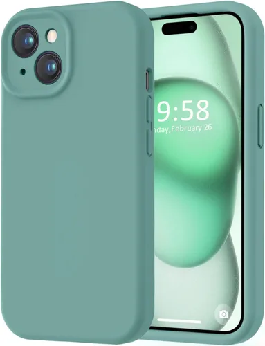 Miniatura 90 de LOVE 3000 Compatible con Funda para iPhone 15, [Cámara de Cobertura Completa de Silicona Suave] [Protección contra Caídas de 8 pies], Forro de Negro