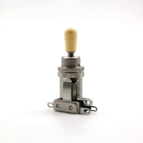 Miniatura 2 de Switchcraft - Interruptor de palanca de 3 vías con punta auténtica, palanca corta para guitarra eléctrica Les Paul (punta crema)
