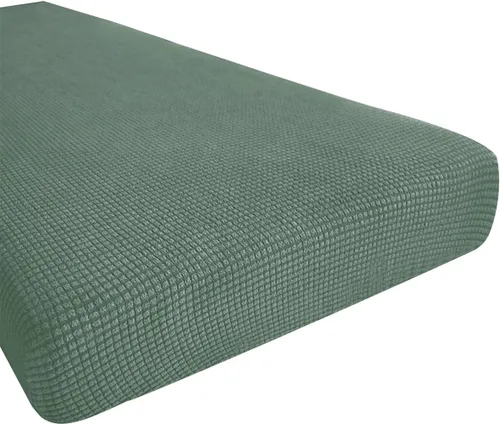 Miniatura 40 de Hokway Fundas de cojín elásticas para sofá Fundas de cojín para sofá Fundas de cojín de asiento de sofá Funda protectora de cojín(Chocolate, Mediano)