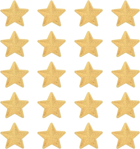 Miniatura 9 de MECCANIXITY Parches para planchar con lentejuelas grandes de 5 estrellas bordados, para coser y coser, apliques para reparación de ropa, mochila