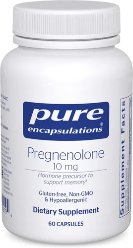 Miniatura 8 de Pure Encapsulations Pregnenolone 10 mg Suplemento para apoyar el sistema inmunológico, la memoria y el equilibrio hormonal* 180 cápsulas