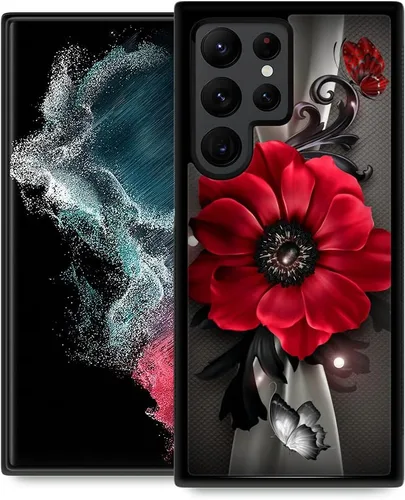 Miniatura 19 de ZHEGAILIAN Funda compatible con Samsung Galaxy S22 Ultra, diseño de patrón de policarbonato duro, antideslizante, absorción de golpes, funda Cerebro