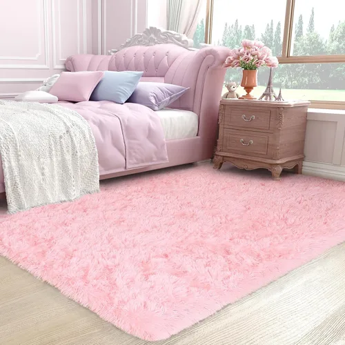 Miniatura 115 de Ophanie Alfombra Verde de Césped, Alfombras de Área para Dormitorio, Alfombra Shag Esponjosa de 4x6 pies, Suave Peluda Afelpada Linda para Niños 7