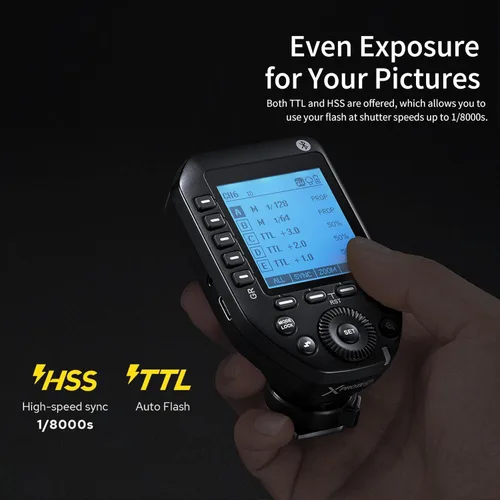 Miniatura 2 de Godox XPro II XProII-S - Disparador de flash para Sony, Xpro-S versión de actualización XProIIS, 2.4G TTL HSS 1/8000s TCM Panel LCD grande