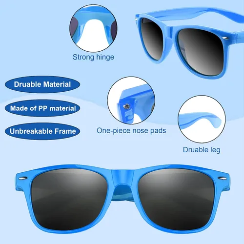 Miniatura 52 de FEPITO Paquete de 24 lentes de sol de fiesta a granel para regalos de fiesta de cumpleaños, rellenos de bolsas de golosinas para playa, piscina