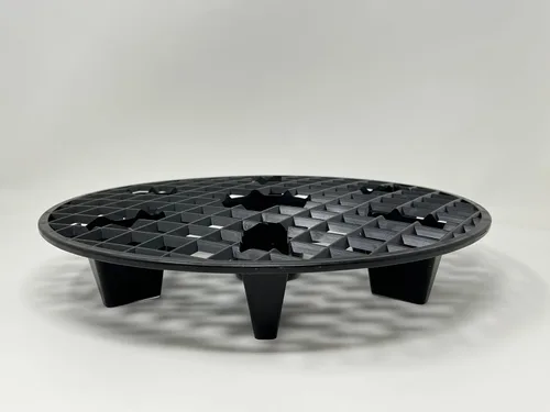 Miniatura 3 de Elevadores de Macetas Naturales de 13 Pulgadas para Plantas de Interiores y Exteriores, Soporte para Macetas de Tela de Plástico, Bandeja Elevadora