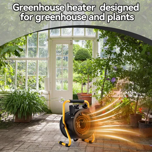 Miniatura 6 de Calentador de invernadero con termostato digital, calentadores eléctricos para exteriores de 1500 W para patio, calentamiento rápido, protección
