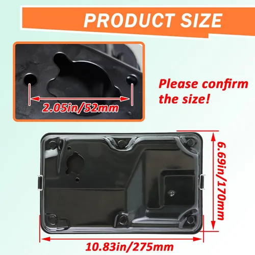Miniatura 3 de Suptizizkz Caja de Filtro de Aire para Generador 389cc 420cc con Cubierta de Carcasa Compatible con Honda Champion Predator Generac 5500 6000 6500